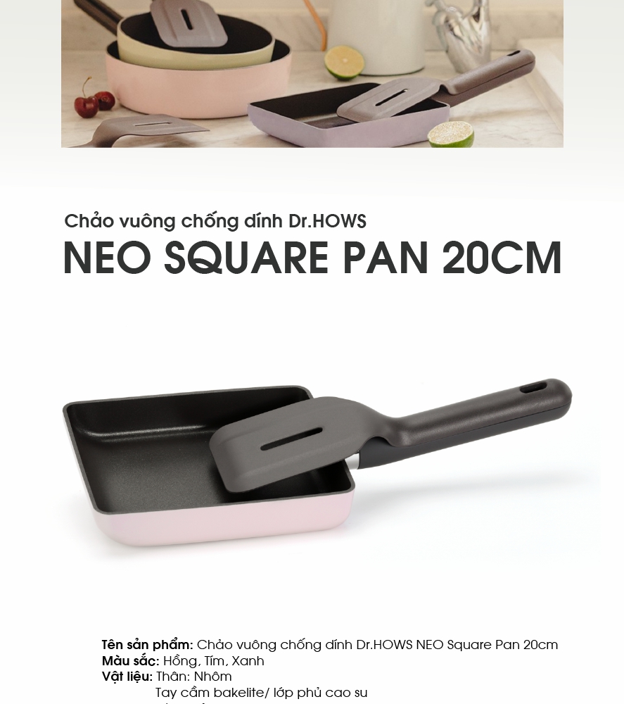 Square pan 20cm 3